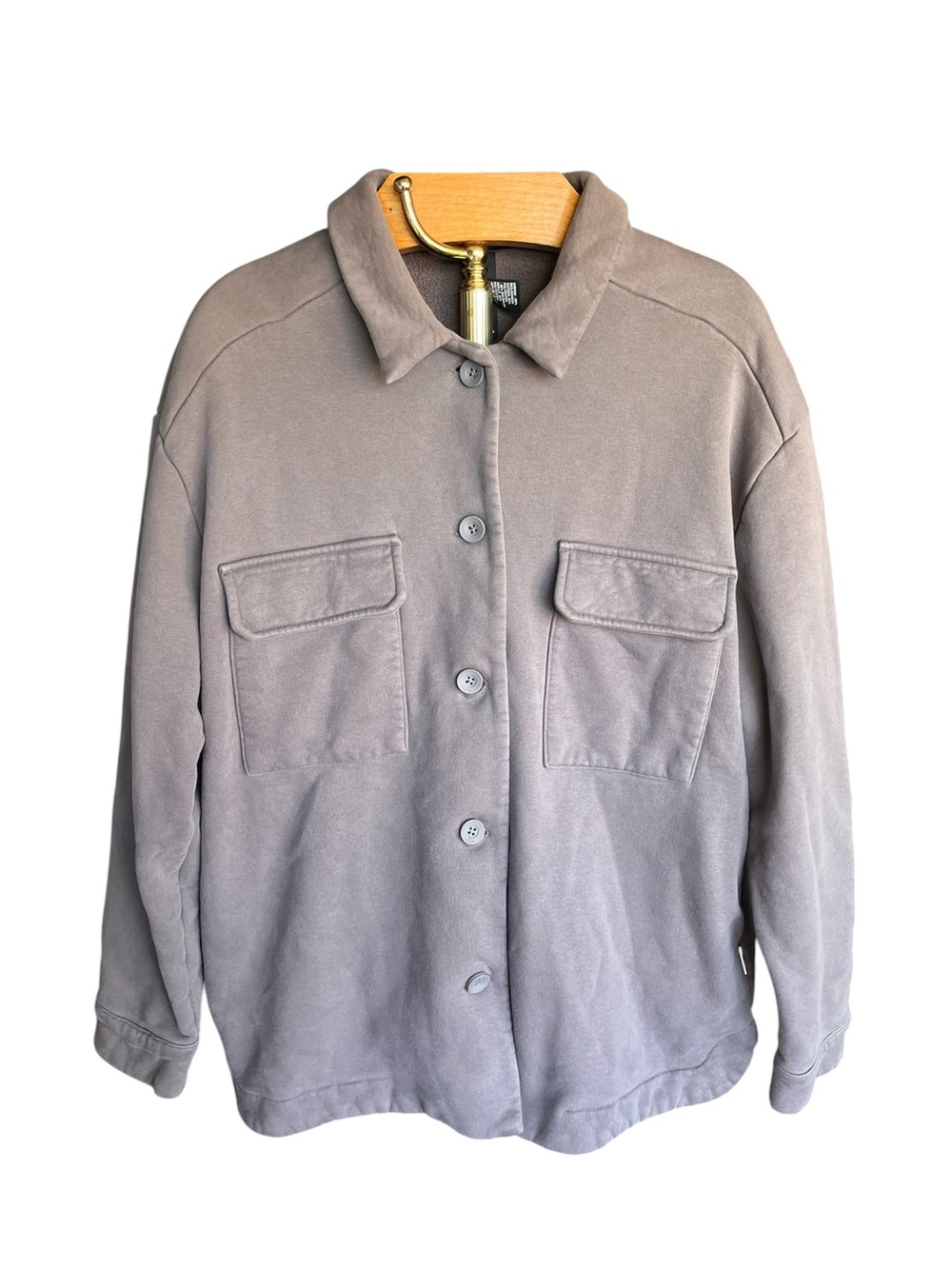 Vuori Women’s Restore Shirt Jacket in Chia XL - Picture 3 of 11